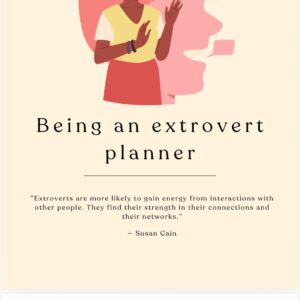 Being an Extrovert Planner